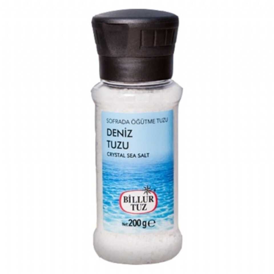 BİLLUR TUZ 200 GR-DENİZ TUZU-DEĞİRMEN